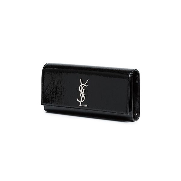YSL saint Laurent black and silver Kate clutch new - Picture 13 of 14
